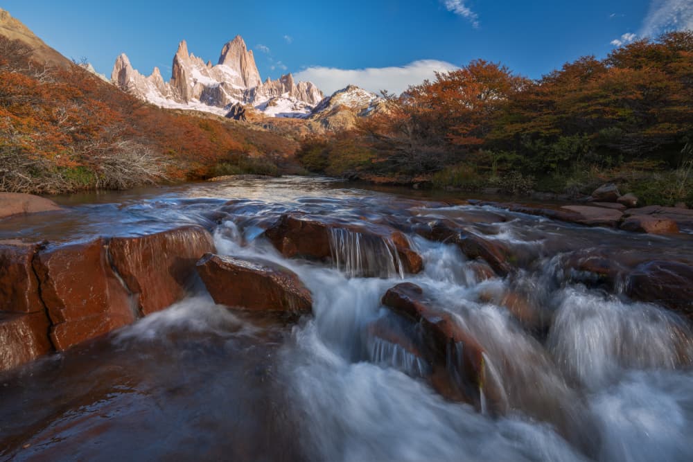 Autumn Mountain River by Andreea Selagea — canvas wall art