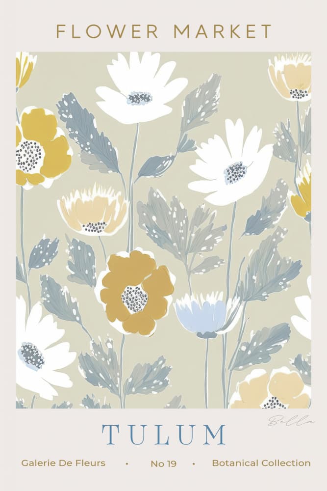 Soft Pastel Blooms by Bella Eve — canvas wall art