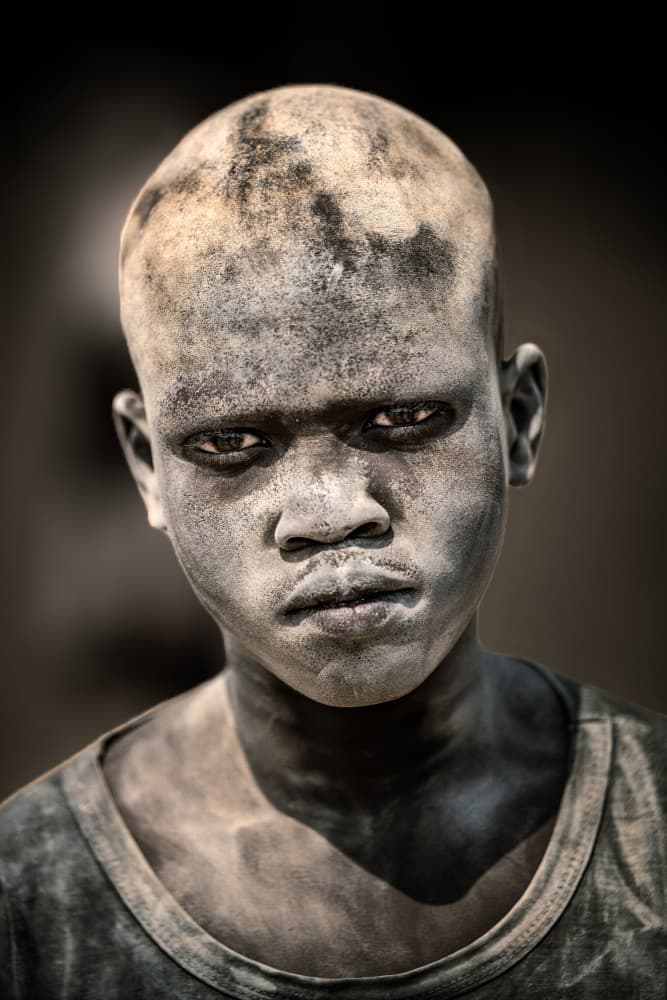 Boy With Intense Gaze by Trevor Cole — canvas wall art