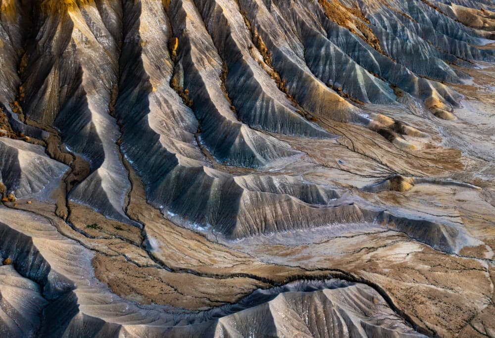 Desert Badlands Layers by Judy Tseng — canvas wall art