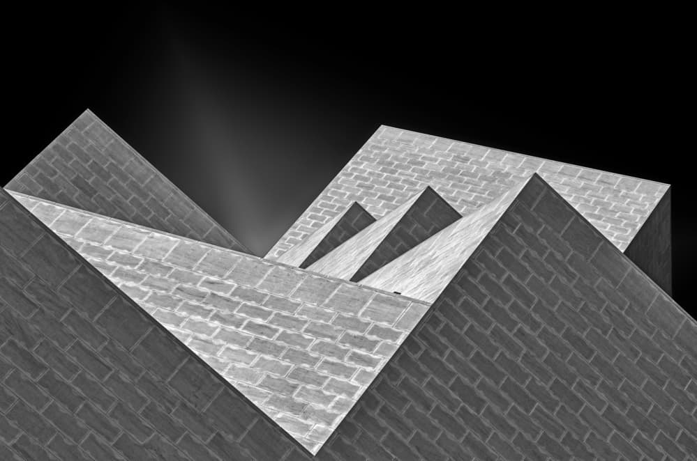 Geometric Step Forms by Hans-Wolfgang Hawerkamp — canvas wall art