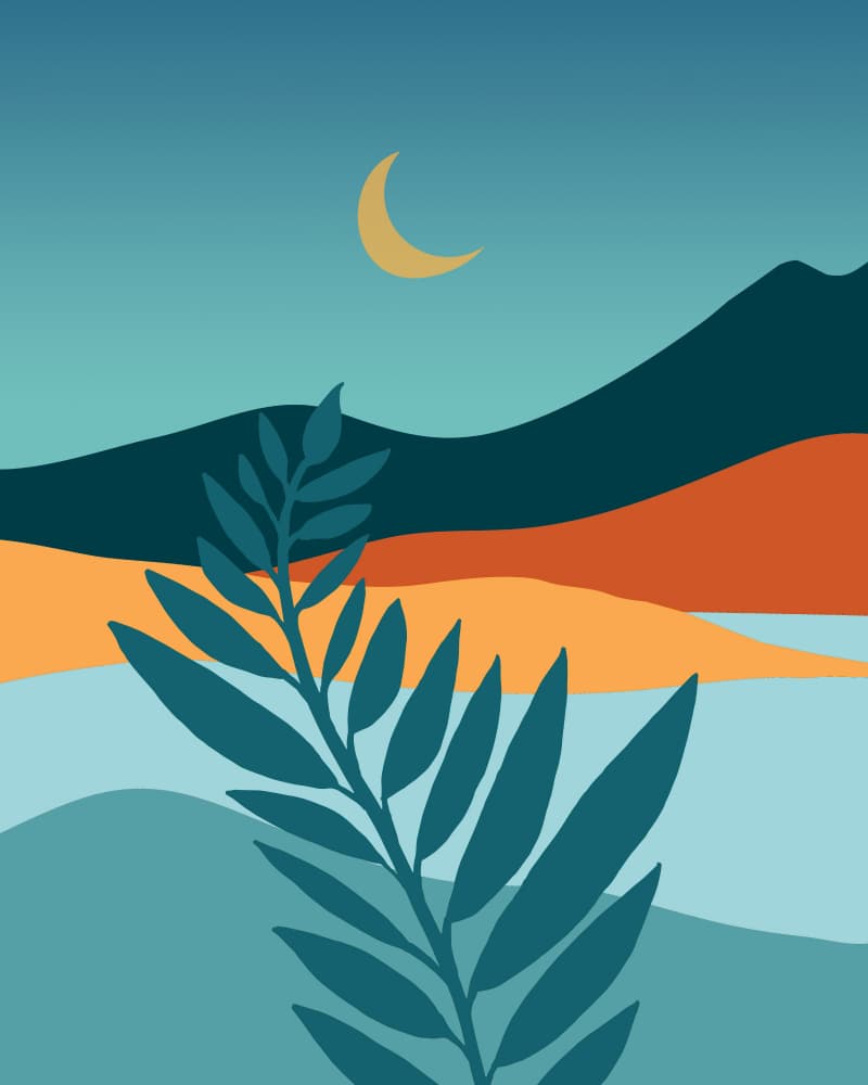 Mediterranean Twilight 4x5 by Kristian Gallagher — canvas wall art