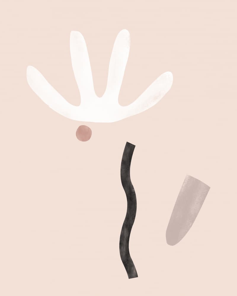 Soft Organic Shapes by Kit Agar — canvas wall art
