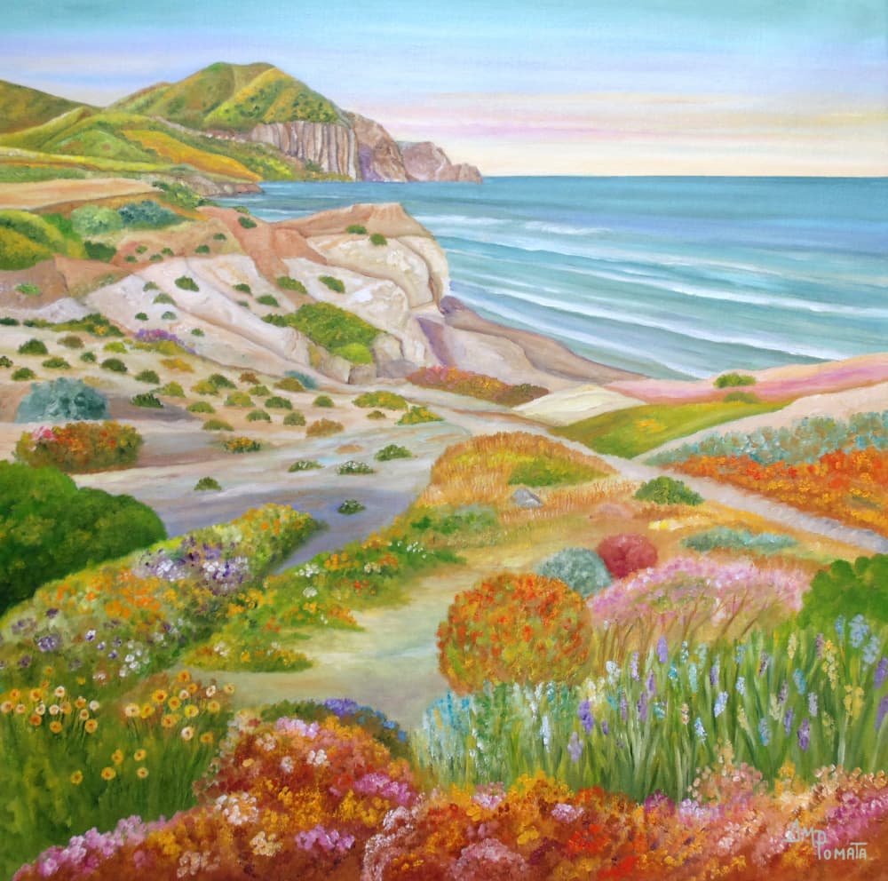 Days of the Rising Tide by Angeles M. Pomata — canvas wall art