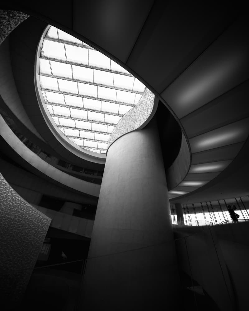 Dramatic Spiral Architecture by Olavo Azevedo — canvas wall art