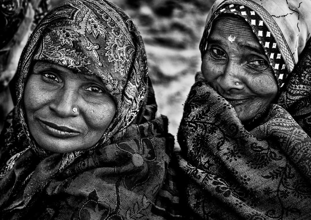Joyful Indian Women by Joxe Inazio Kuesta Garmendia — canvas wall art
