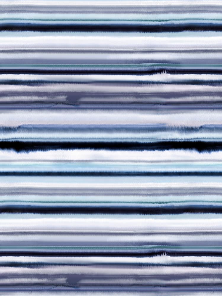 Fluid Watercolor Stripes by Ninola Design — canvas wall art