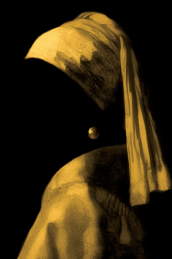 Classic Pearl Portrait by Marja van den Hurk — canvas wall art