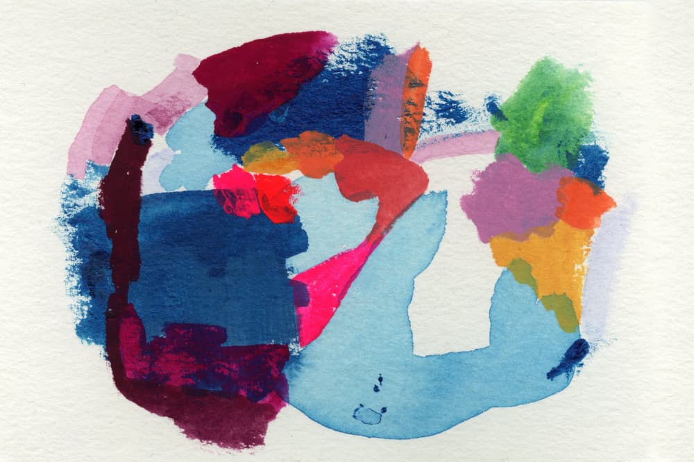 Vibrant Abstract Forms by Katy Tanis — canvas wall art
