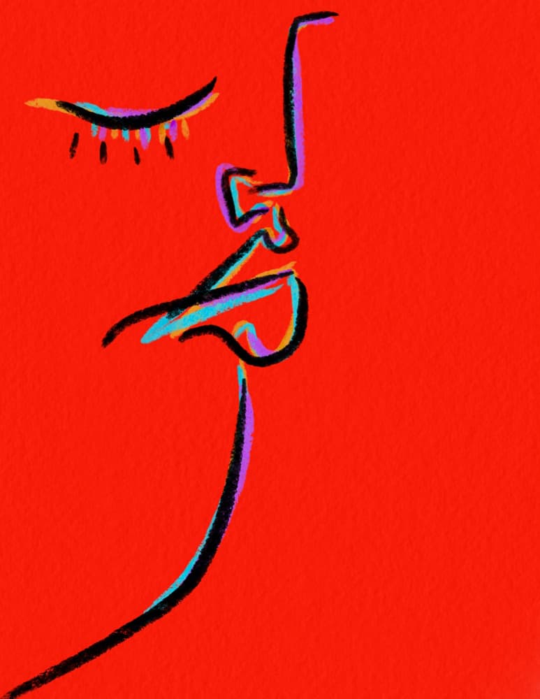 Colorful Woman's Profile by JLC ART — canvas wall art