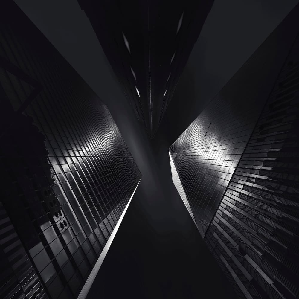 Upward City Geometry by Ahmed Thabet — canvas wall art