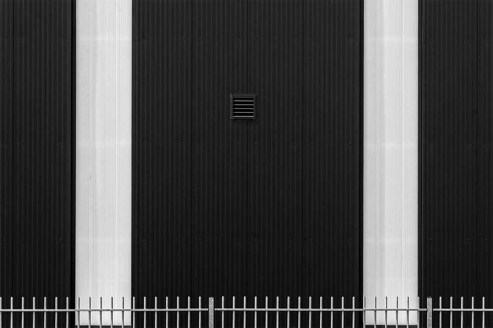 Abstract Industrial Lines by Jef Van den Houte — canvas wall art