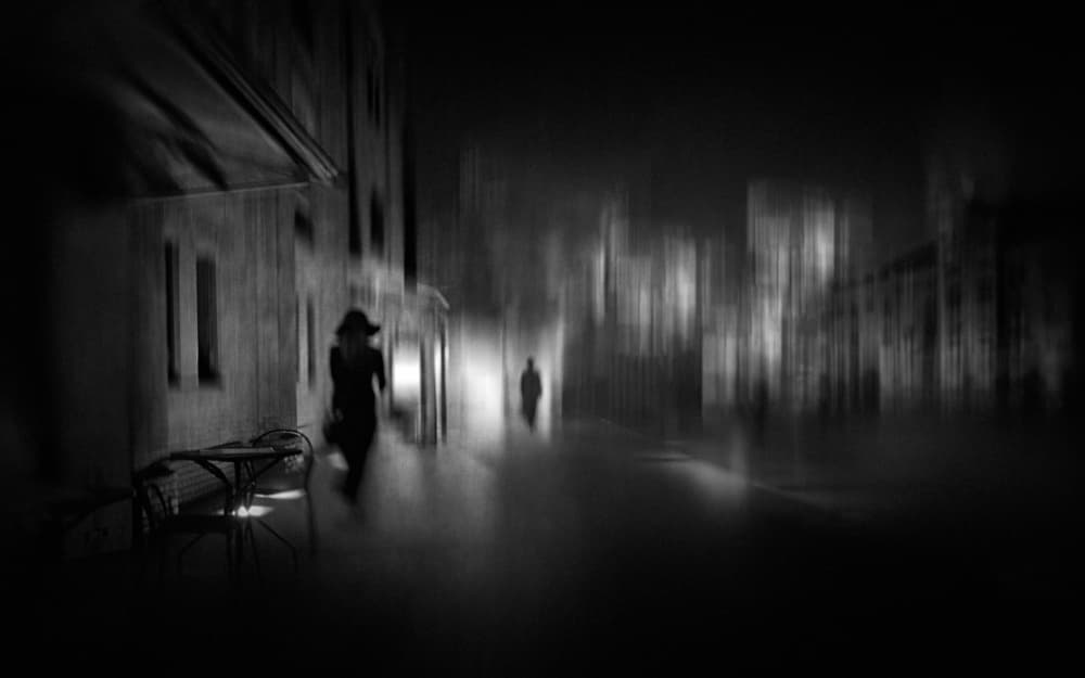 Mysterious City Night by Teruhiko Tsuchida — canvas wall art