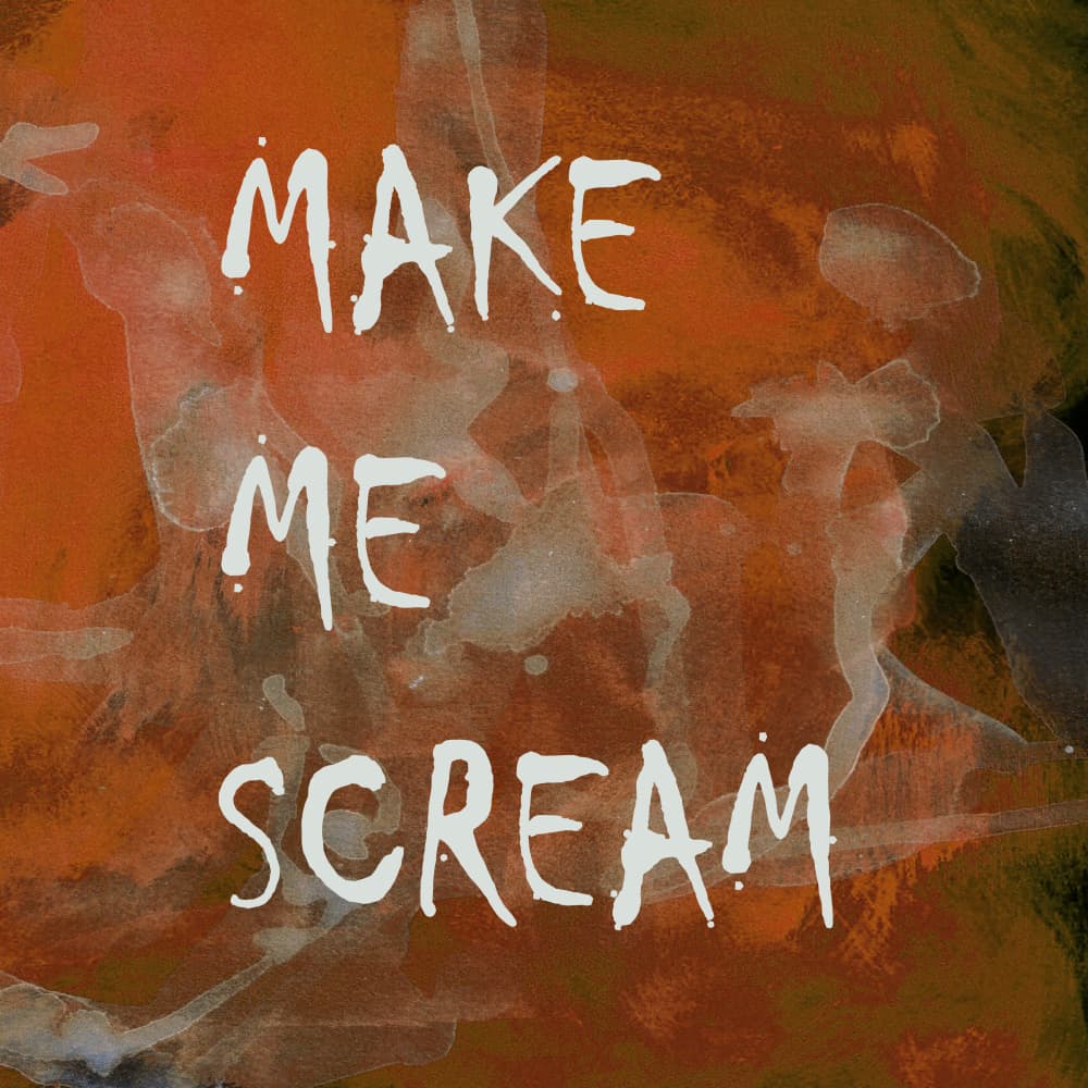 Expressive Scream Typography by Lori Ann Folz — canvas wall art