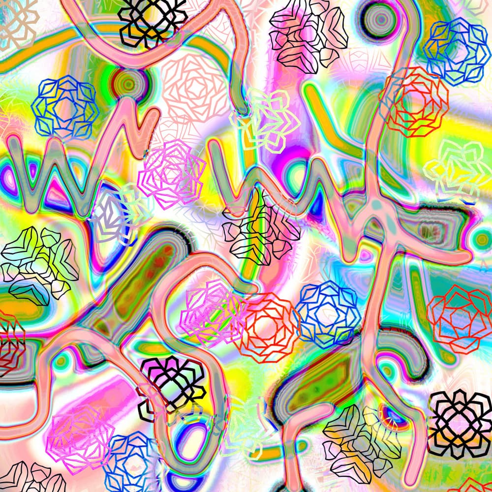 Vibrant Abstract Swirls by Vivian Kim — canvas wall art