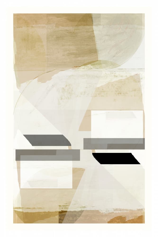 Neutral Geometric Abstract by cartissi — canvas wall art
