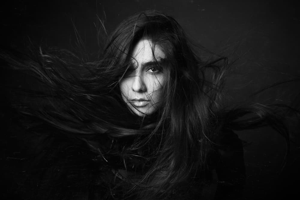 Windswept Dark Beauty by Mehdi Mokhtari — canvas wall art