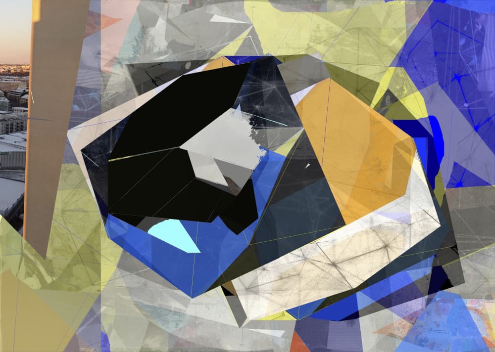 Vibrant Abstract Cityscape by Stefan Fransson — canvas wall art