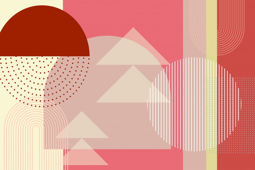 Modern Geometric Shapes by Sue Skellern — canvas wall art