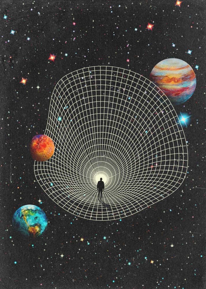 Space Time Traveler by Nibera — canvas wall art