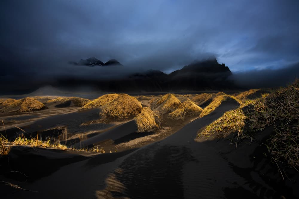 Dramatic Mountain Dunes by Erik Engström — canvas wall art