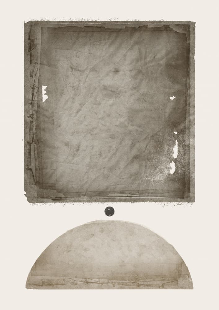 Distressed Abstract Shapes by Ema Paraschiv — canvas wall art