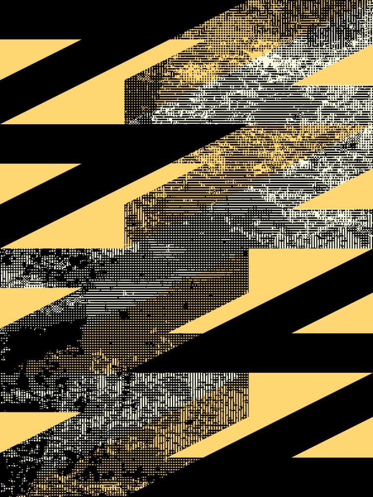 Textured Abstract Zigzags by Petr Strnad — canvas wall art