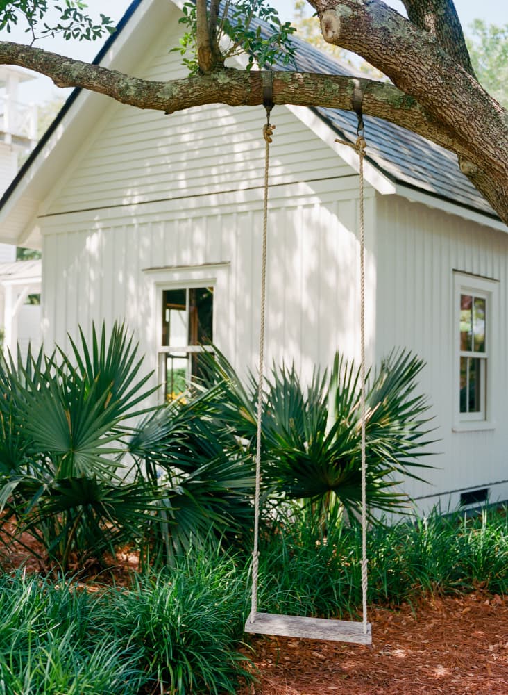 Serene Garden Swing by Bethany Young — canvas wall art