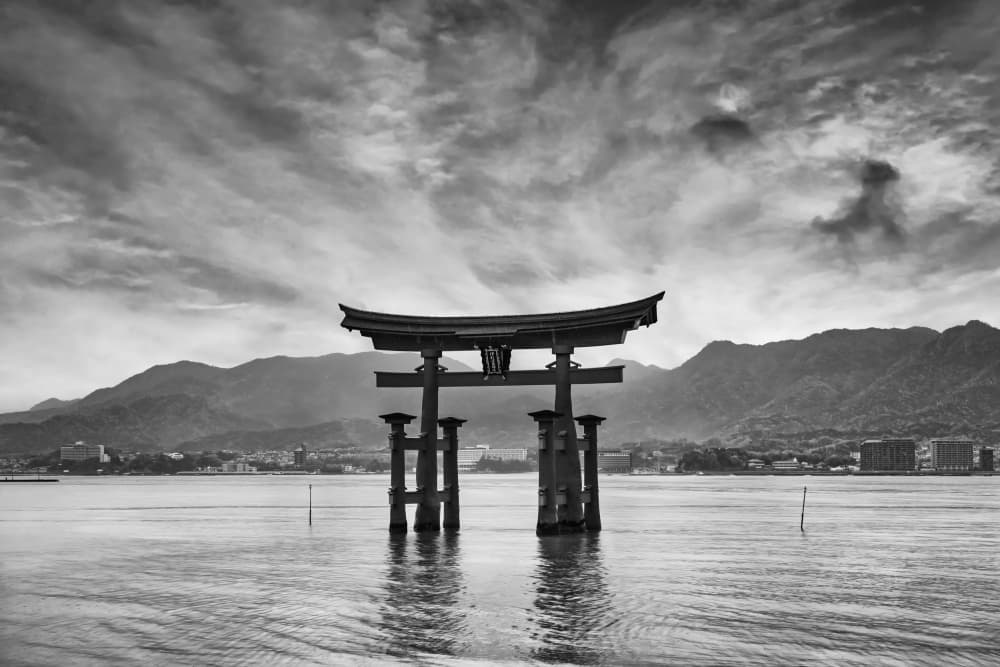 Great Torii Of Miyajima by Melanie Viola — canvas wall art