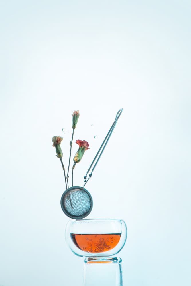 Minimalist Tea Bloom by Dina Belenko — canvas wall art