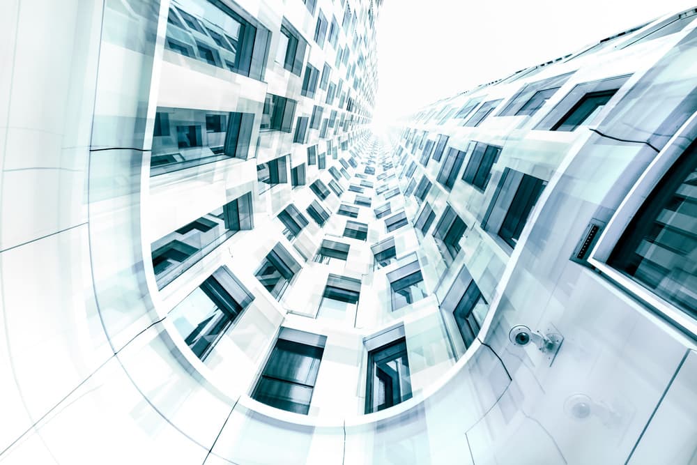 Skyward City Windows by Marc Huybrighs — canvas wall art