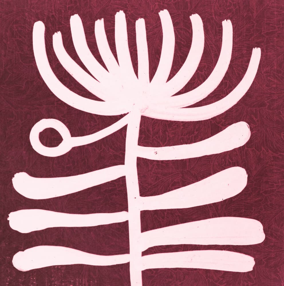 Stylized Botanical Form by Santhosh ch — canvas wall art