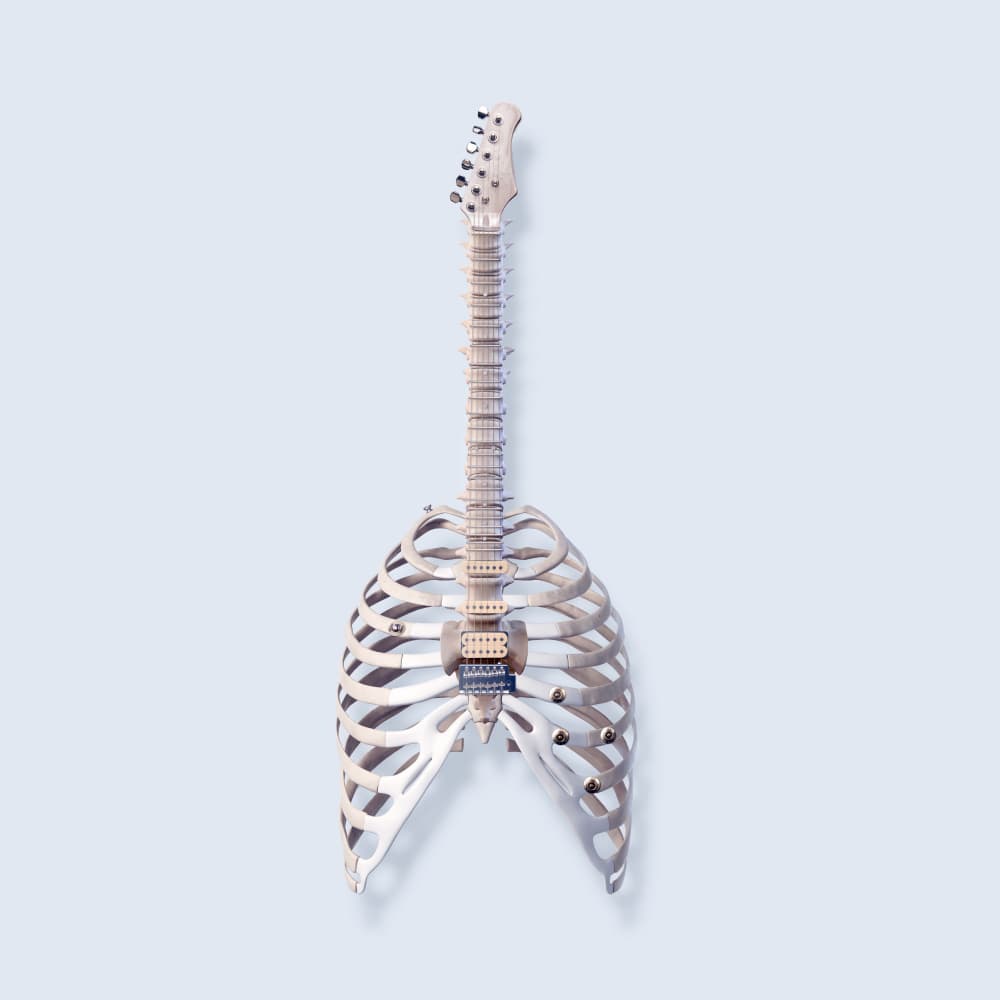 Bony Guitar by Artem Pozdniakov — canvas wall art