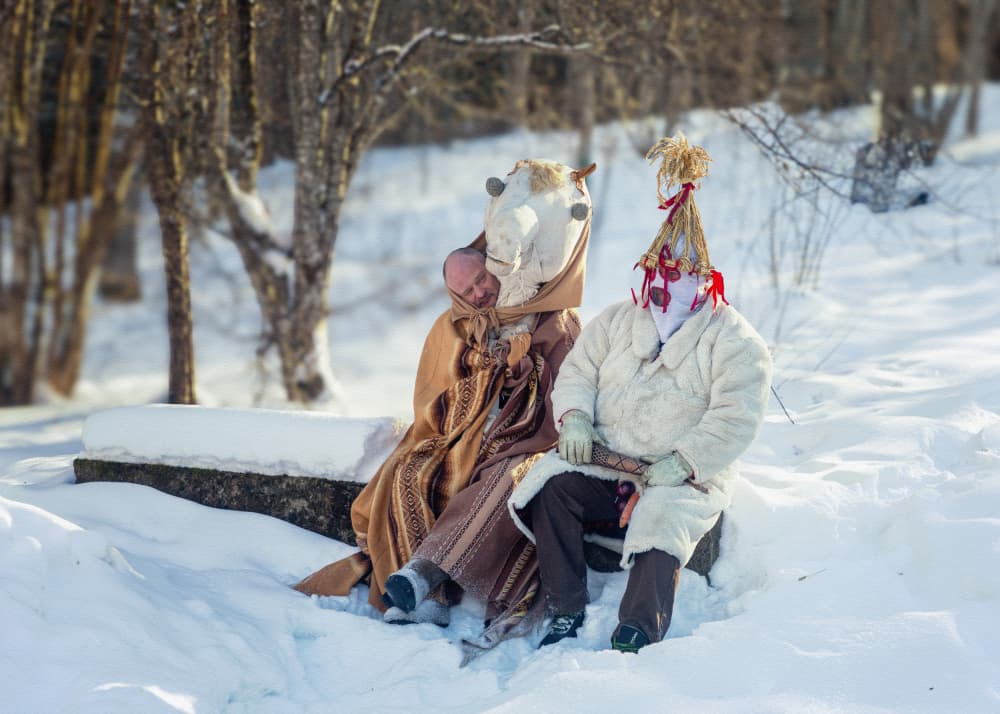 Winter Folk Festival by Normunds Kaprano — canvas wall art