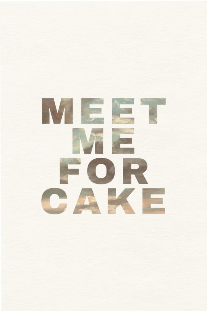 Meet Me For Cake by Wild Violets — canvas wall art