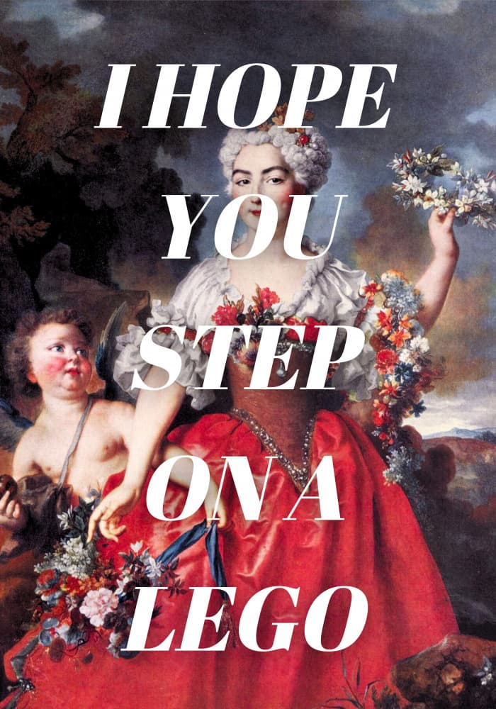 Step on a lego by Athene Fritsch — canvas wall art