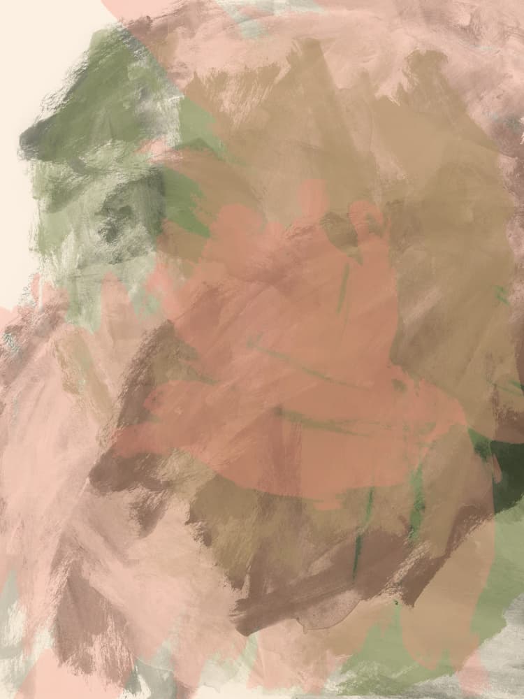 Soft Blush Green Abstract by Dina Dankers — canvas wall art