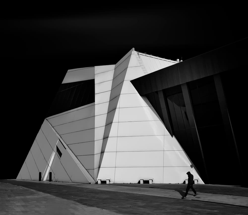 Urban Geometric Walk by Ibrahim Nabeel — canvas wall art