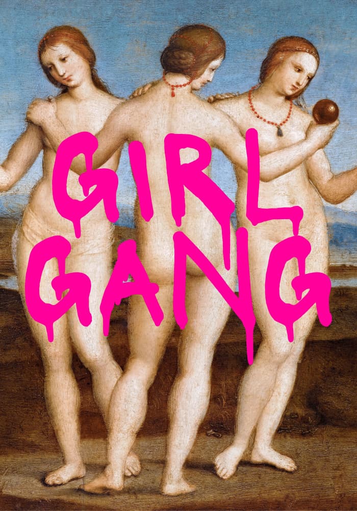 Girl Gang Graffiti by Athene Fritsch — canvas wall art