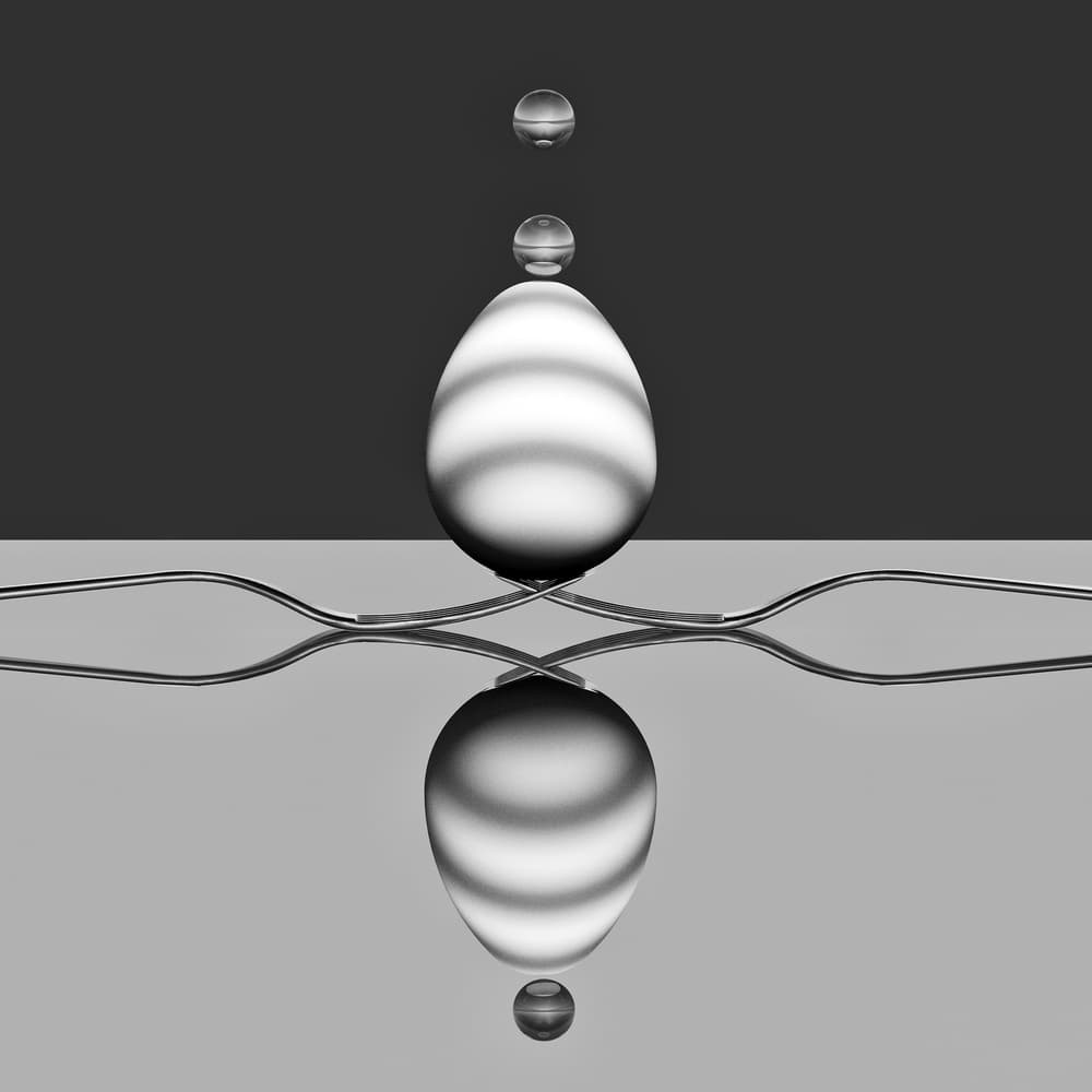 Balanced Egg Reflection by Antonyus Bunjamin (Abe) — canvas wall art