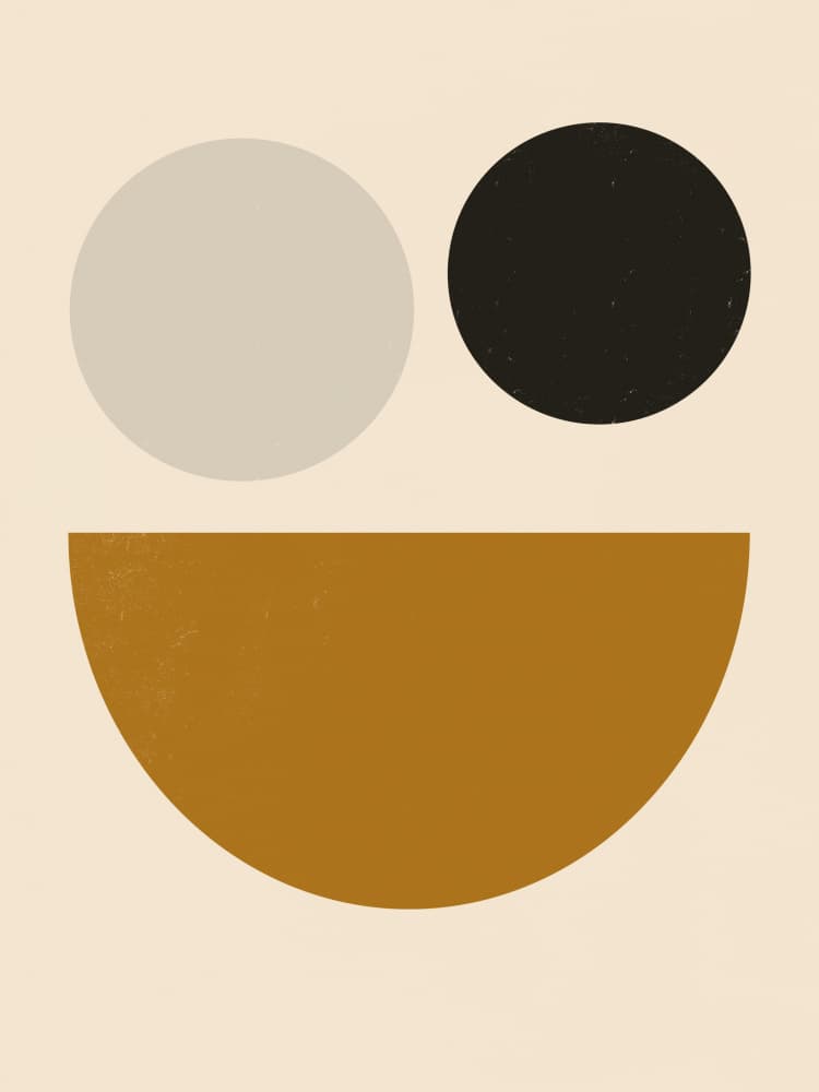 Warm Geometric Abstract by Little Dean — canvas wall art
