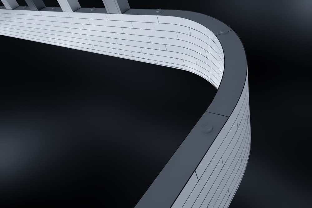 Modern Curved Architecture by Jeroen van de Wiel — canvas wall art