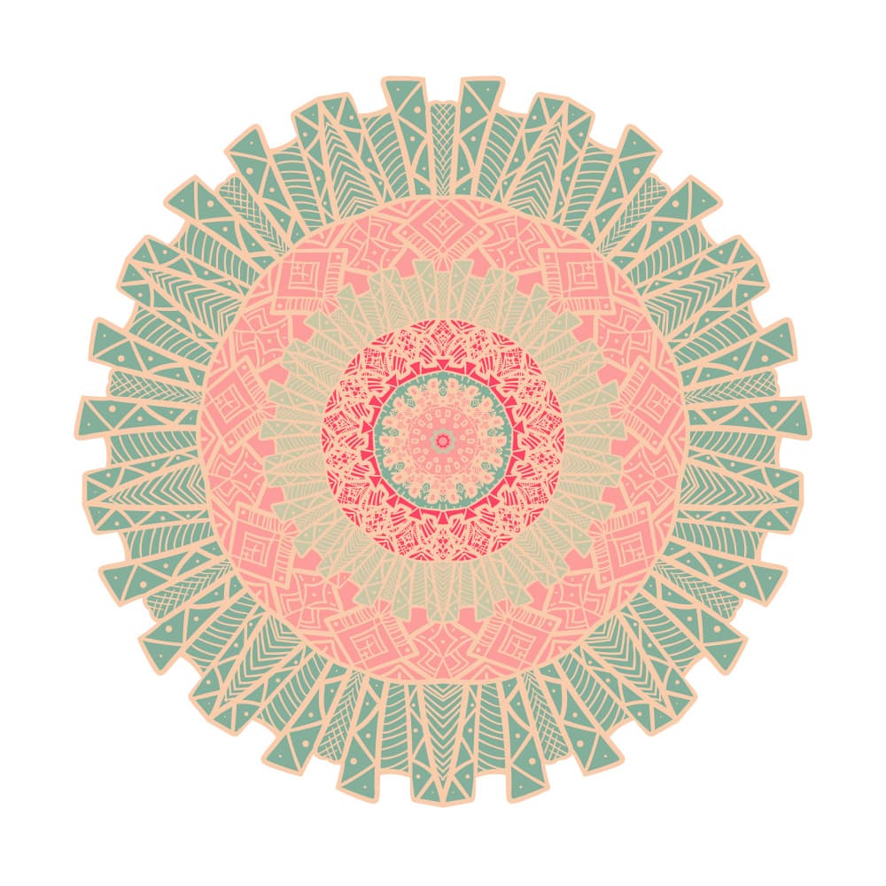 Radiant Boho Mandala by Marika Barsrsind β canvas wall art