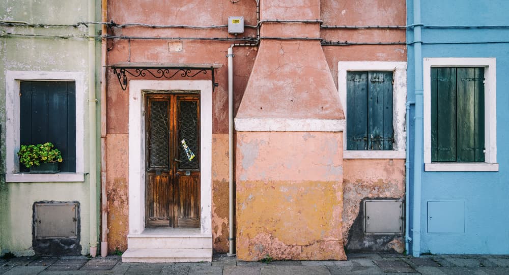 Colorful Burano Houses by Luc Vangindertael (laGrange) — canvas wall art