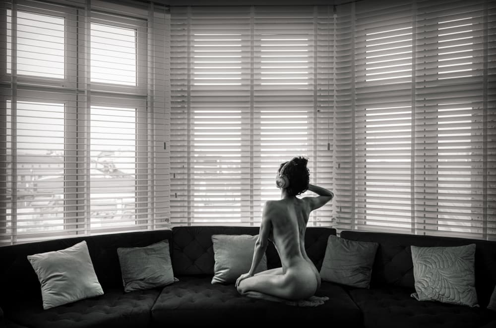 Quiet Figure By Window by Waldemar Szmidt — canvas wall art