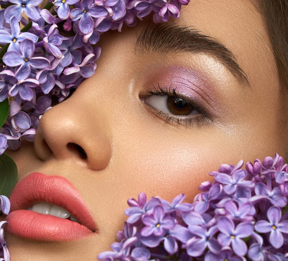 Lilac Beauty Portrait by HIM — canvas wall art