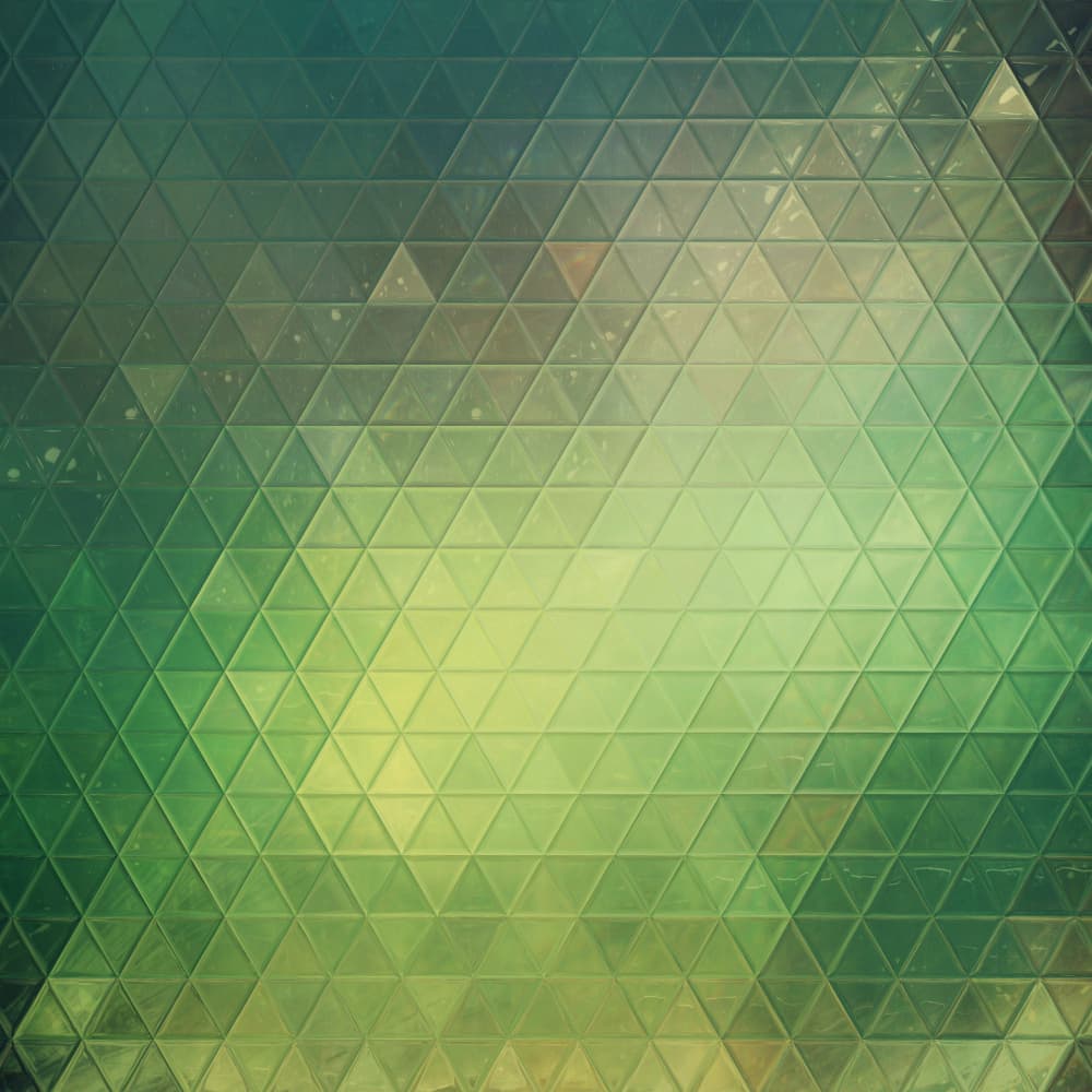 Vibrant Green Triangles by Justyna Jaszke — canvas wall art