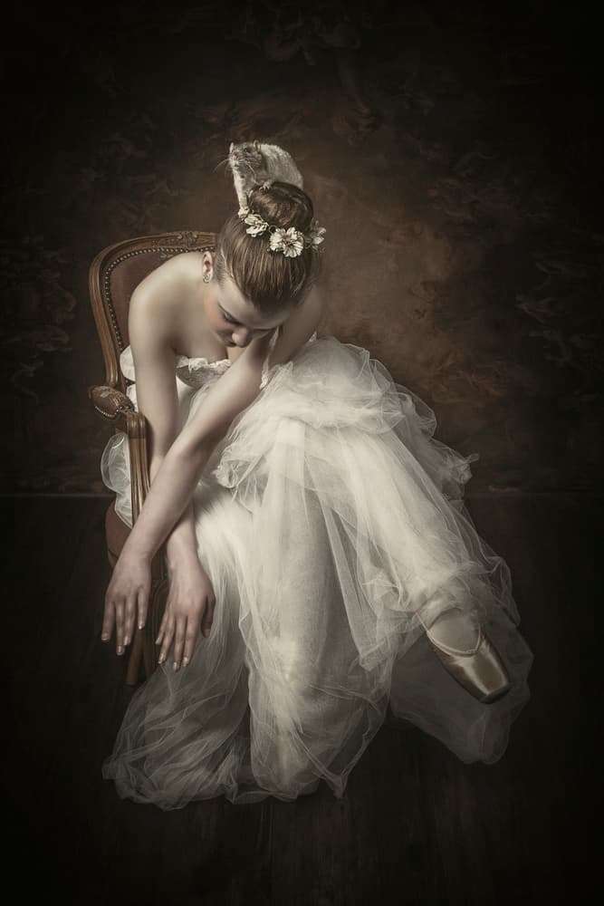 Pensive Ballerina by Carola Kayen-Mouthaan — canvas wall art