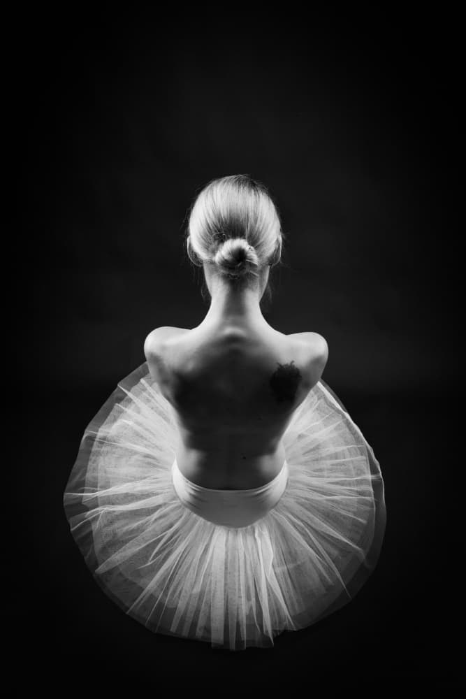 Graceful Ballerina Back by Patrick Wöhrle — canvas wall art