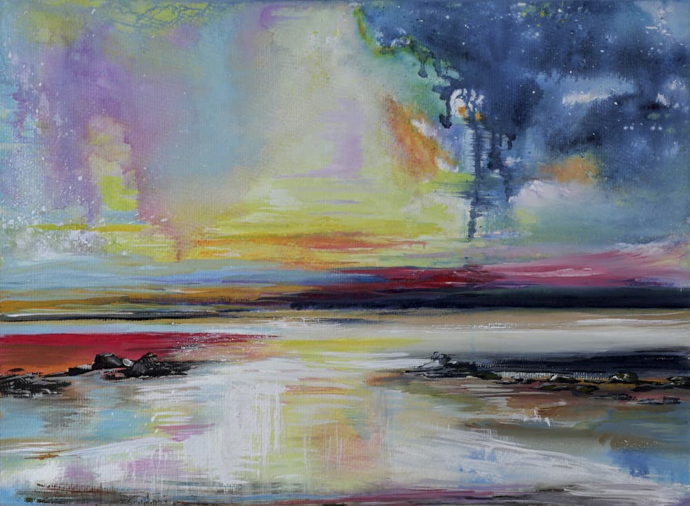 Vibrant Abstract Seascape by Marina Kozyr — canvas wall art
